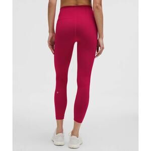 LULULEMON Wunder Train High-Rise Tight 25" Passionate Pink Sz 6 $98 {M7}